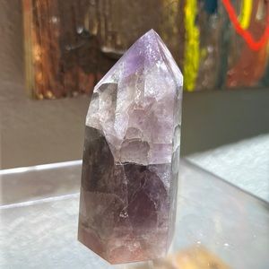 Smoky Amethyst Crystal Tower